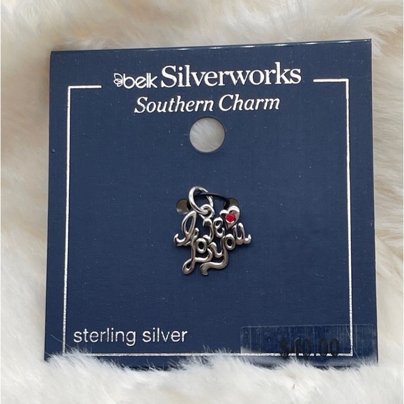 NEW Belks Silverworks Sterling Silver Southern Charm "I Love You" - Picture 2 of 3